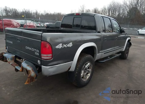 2004 Dodge Dakota Slt z USA, uszkodzony, nr VIN 1D7HG48N44S671905